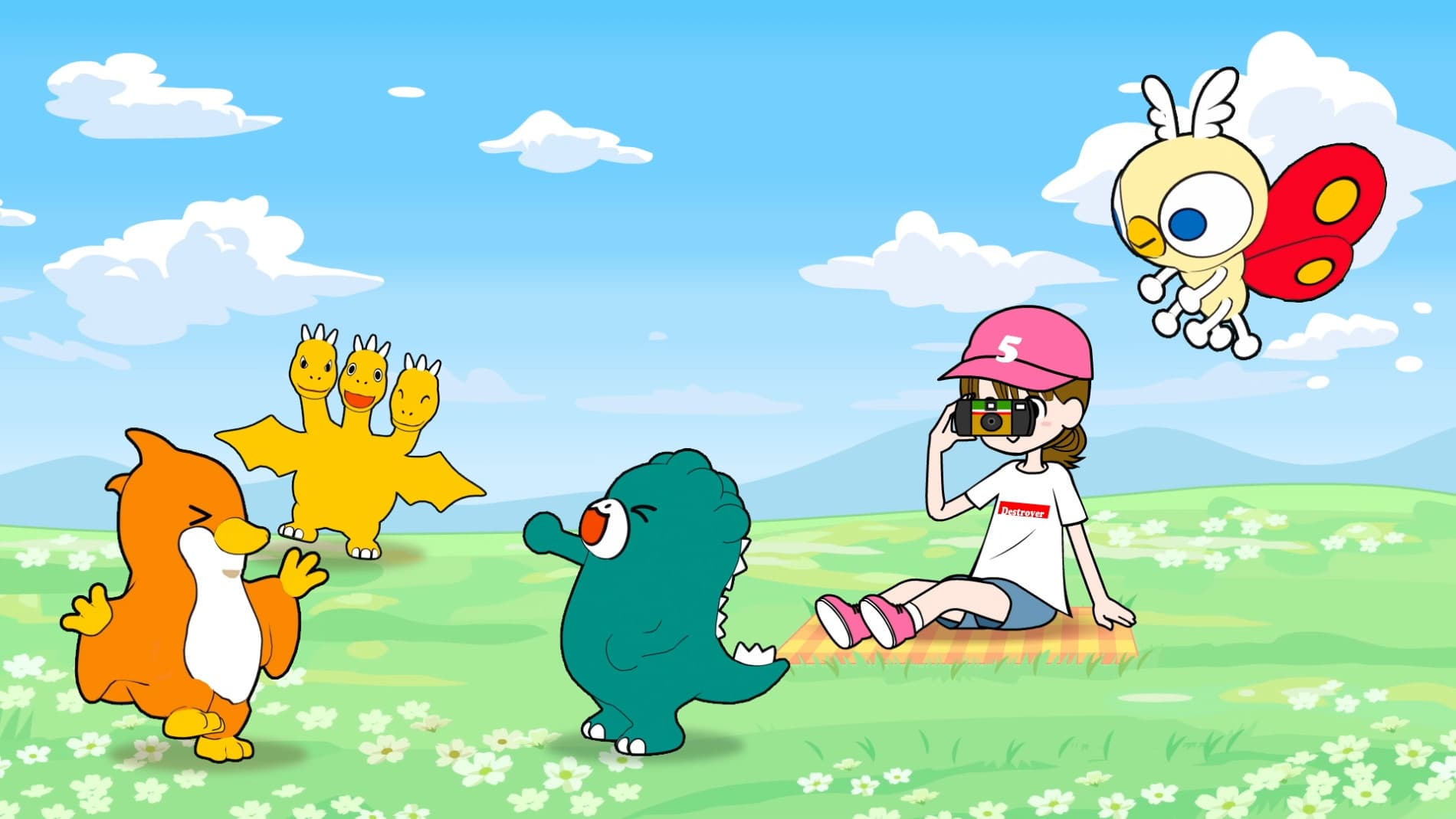 I’m home, Chibigodzilla Season 2 banner